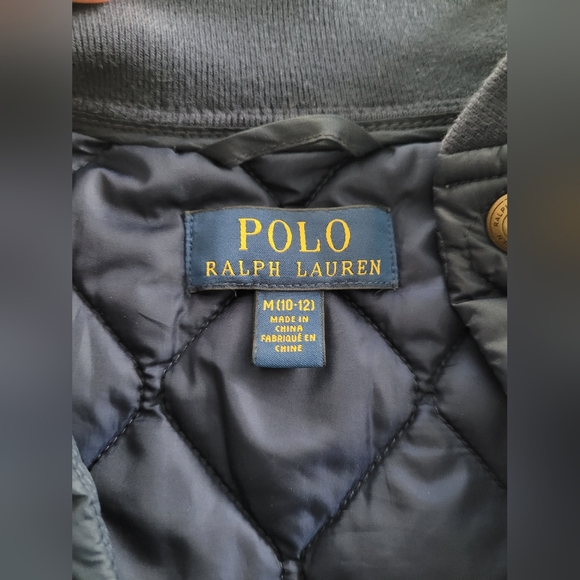 POLO RALPH LAUTEN BOYS NAVY QUILTED JACKET SZ 10-12 Y - Picture 5 of 5